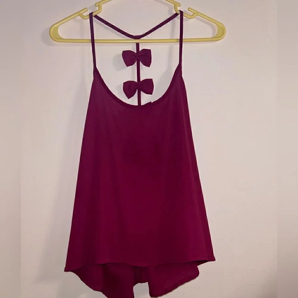 NWOT shein bow tie design tank top size small